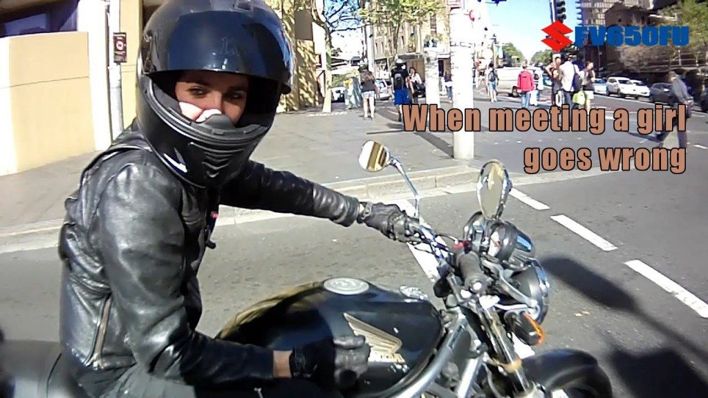 Bedankt mijnheer op de scooter