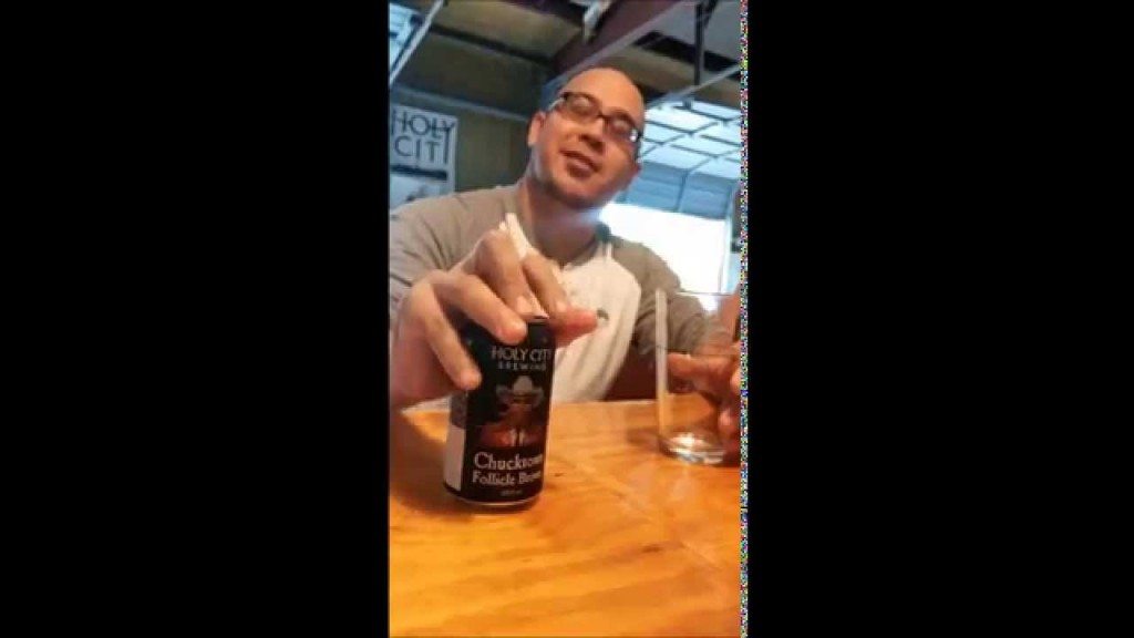 Biertje op het hoofd