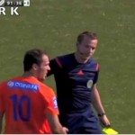 Bizarre reactie op rode kaart