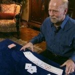 Blinde man tovert met kaarten