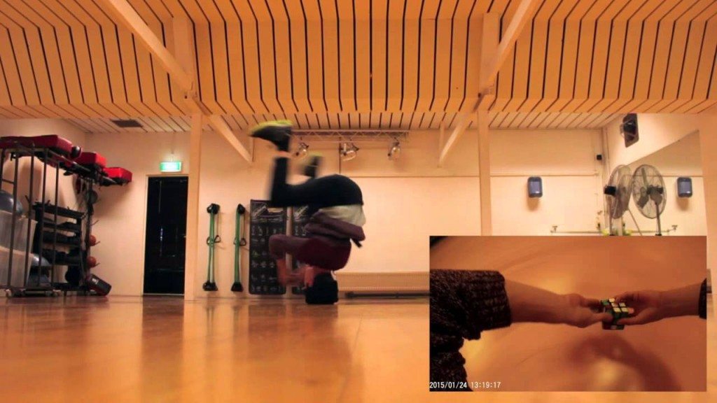Breakdancen en rubiks kubus oplossen