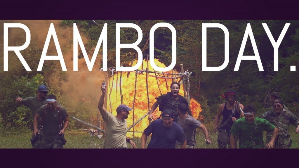 Bruidegom beleeft vrijgezellendag als een Rambo