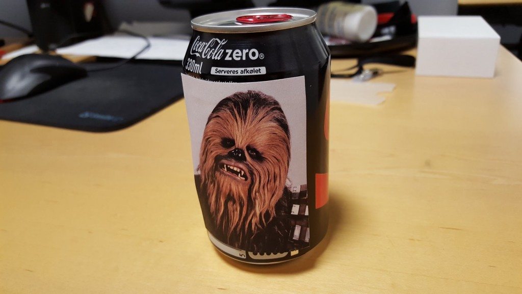 Chewbacca houdt duidelijk van Cola