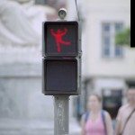 Dansend voetgangerslicht