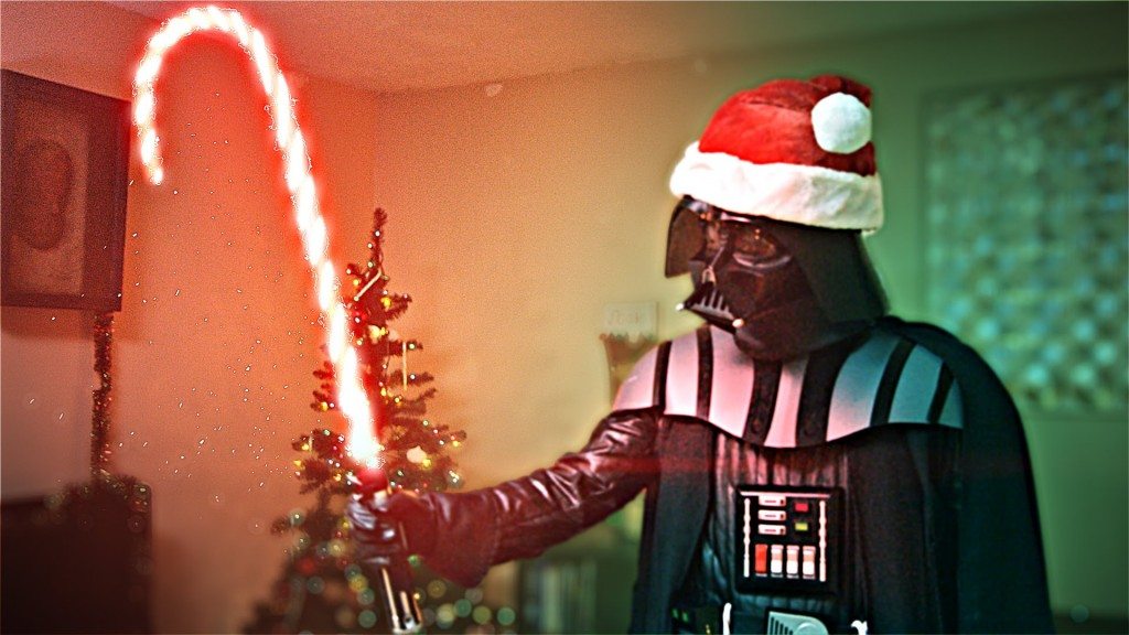 Darth Santa is daar