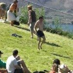 De microbe van het dansen