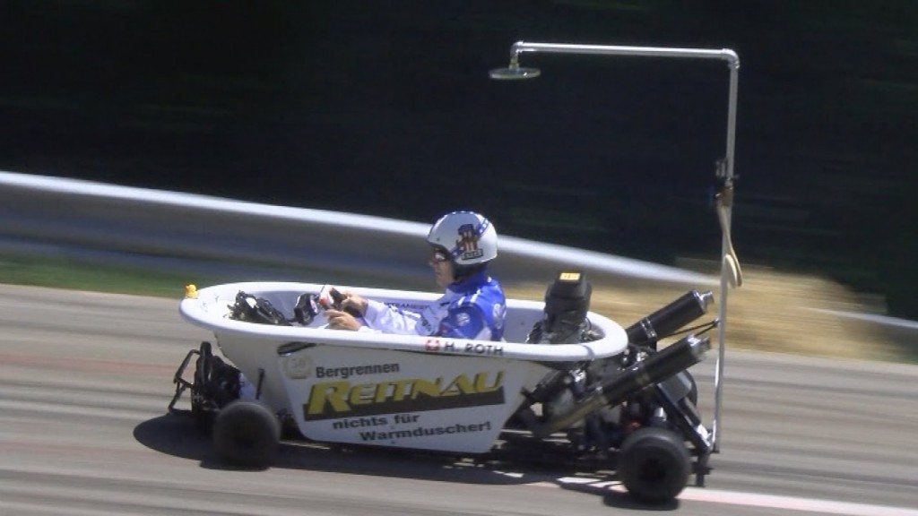 Driften in een badkuip