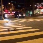 Dronken op een skateboard