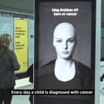 Dynamische en schokkende kankercampagne