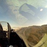 F16 vlucht boven Groenland