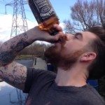 Fles whisky ad fundum