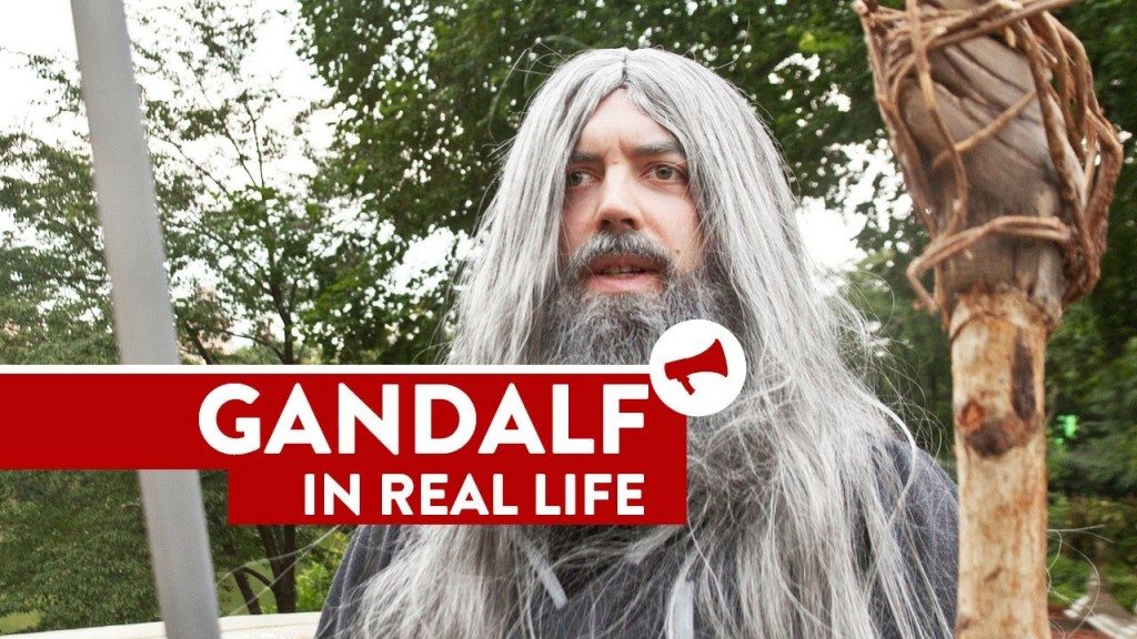 Gandalf in het park