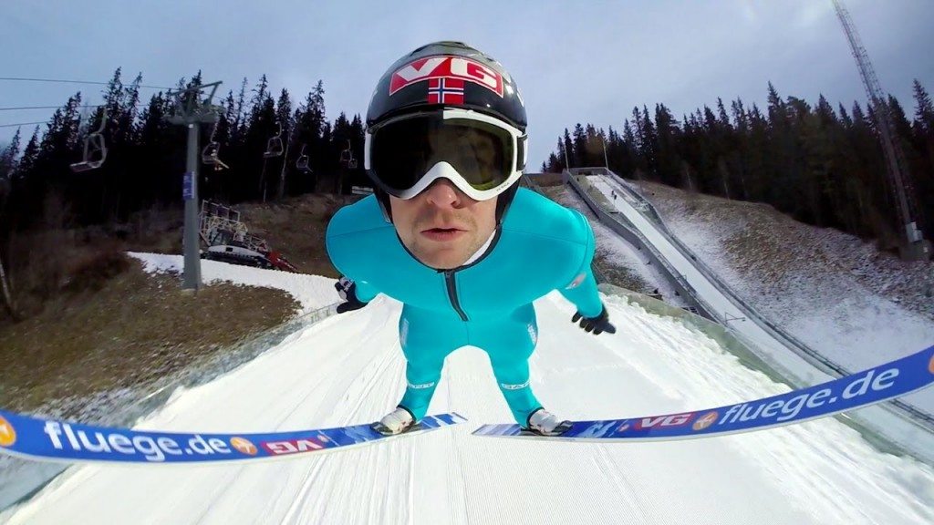 GoPro gaat mee met het schansspringen