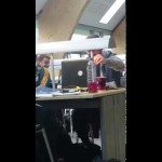 Grapje van medestudenten