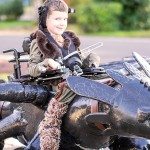 Halloweenkostuums voor kinderen in een rolstoel