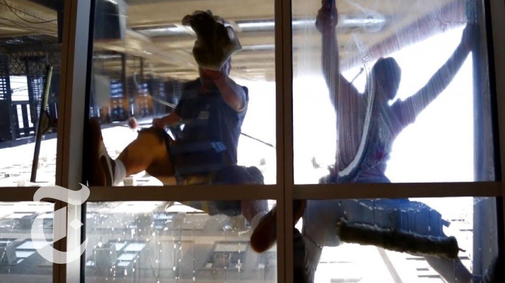 Het leven zoals het is… de glazenwasser