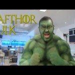 Hulk op verjaardagsfeestje