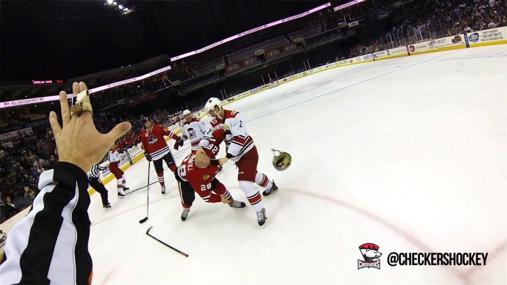 Ijshockey helmcamera