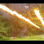 Indrukwekkende vlammenwerper