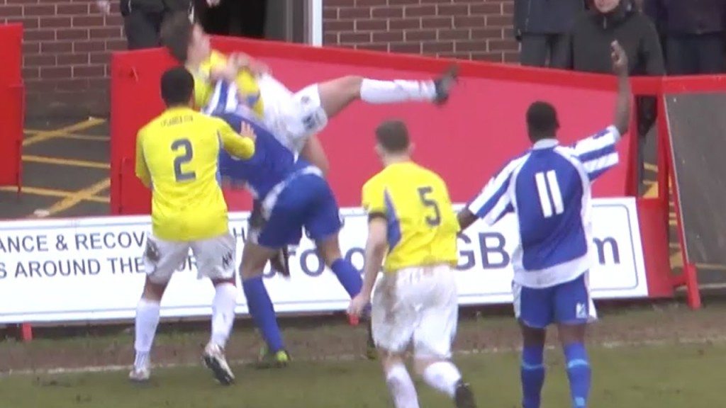 Ippon tijdens wedstrijd tussen Worcester City en Stockport