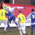 Ippon tijdens wedstrijd tussen Worcester City en Stockport