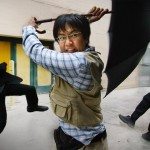 Kung fu met een paraplu