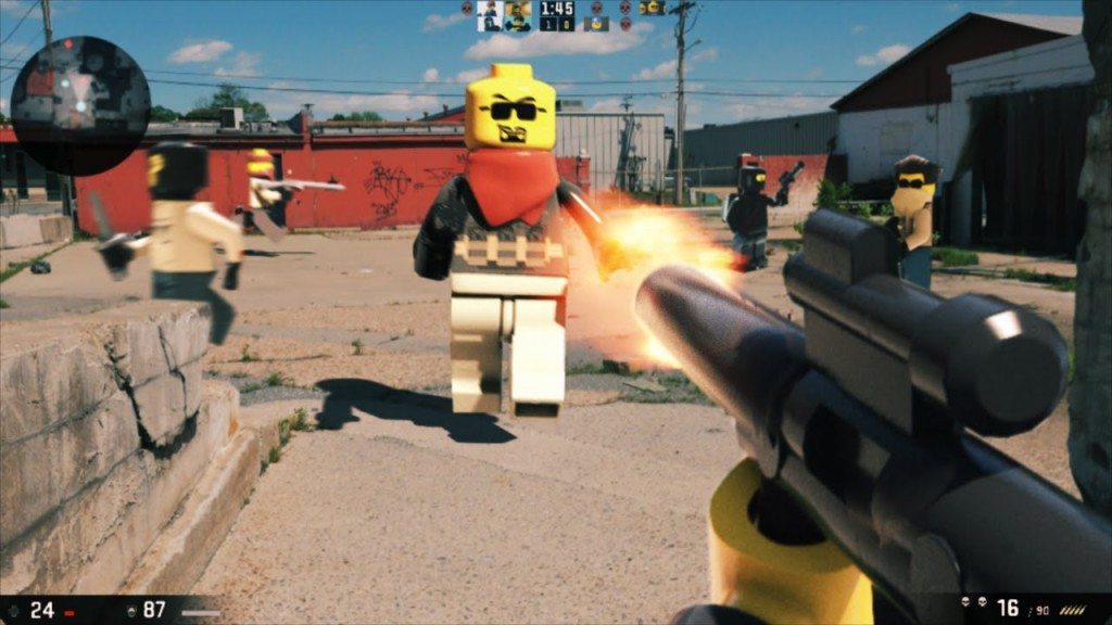 Lego first person shooter