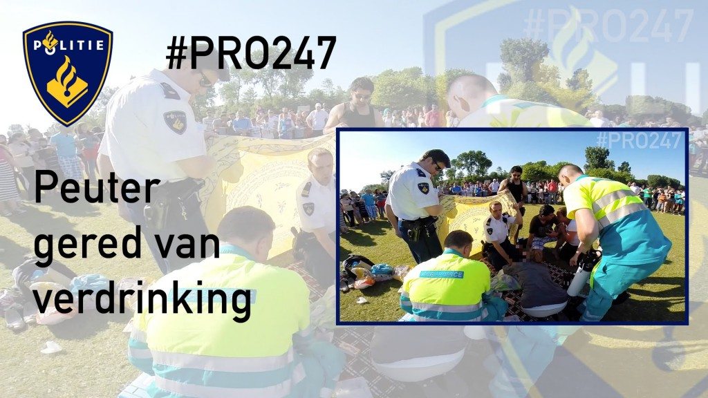 Let op je kinderen in het water!