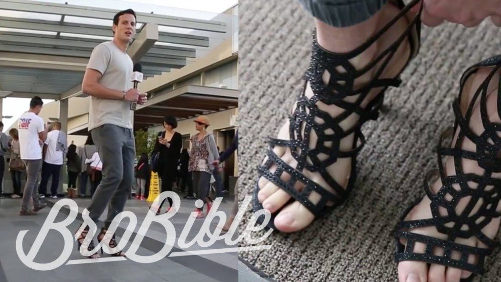 Man draagt een dag lang hoge hakken