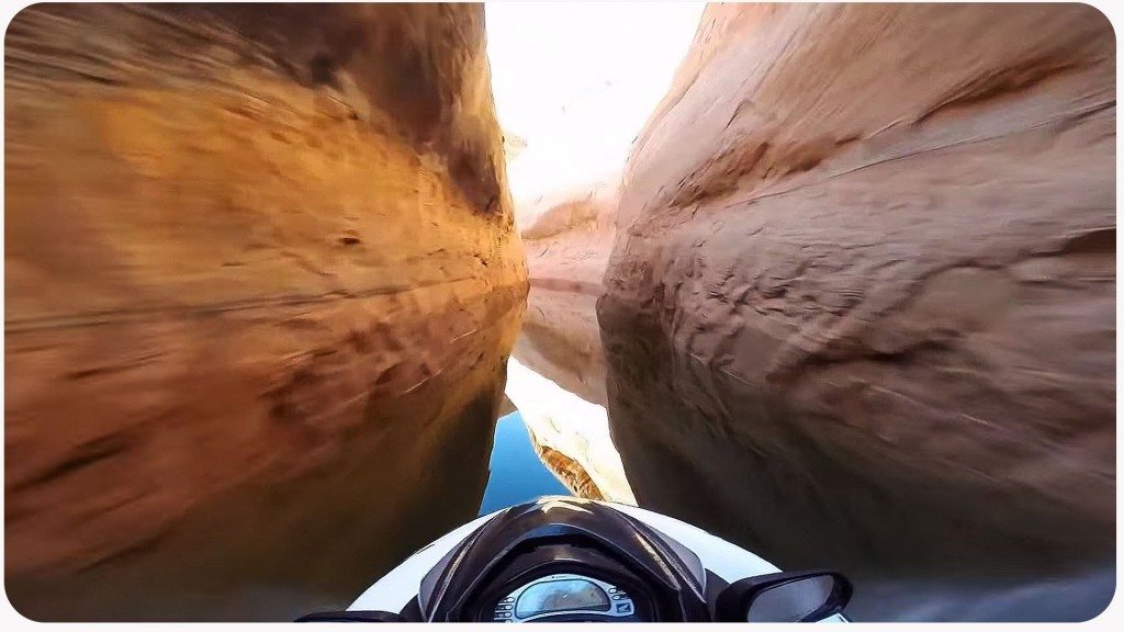 Met de jetski door de canyon