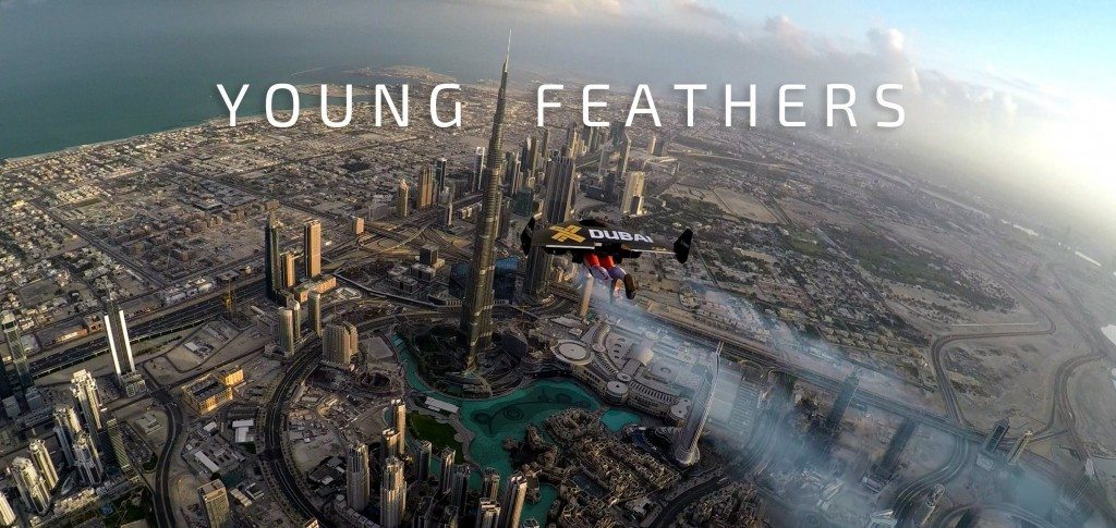 Met een jetpack over Dubai vliegen