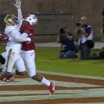 Mooie American Football catch