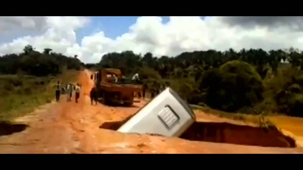 Net op tijd uit de bus