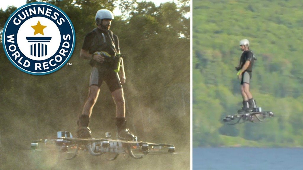 Nieuw record met hoverboard