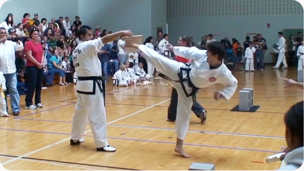 Opgepast bij taekwondodemonstraties