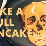 Pannenkoeken in doodkopsvorm