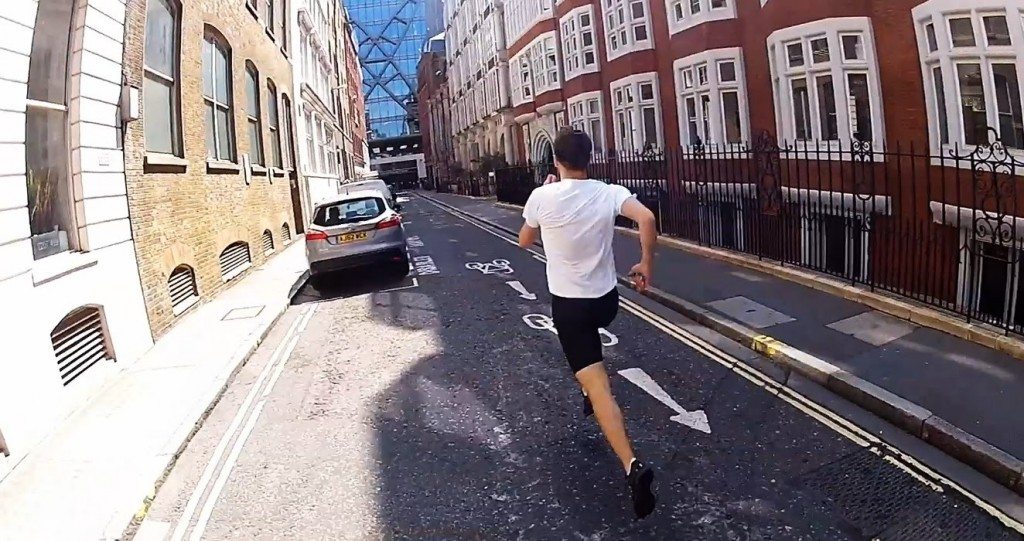 Race tegen een trein