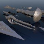 Ruimteschepen in grootte vergeleken