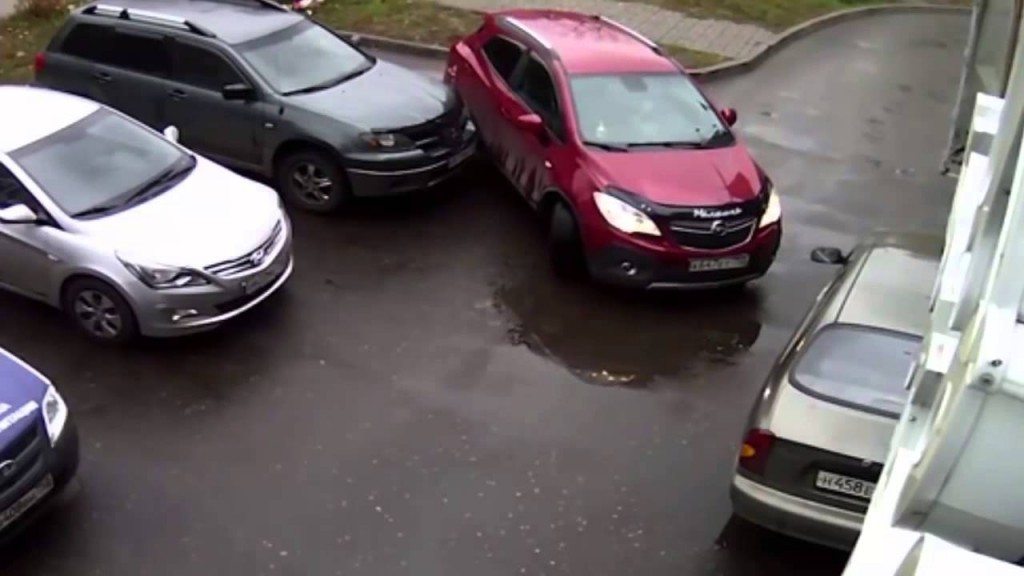 Russen die parkeren… fail