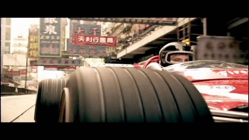 Shell commercial met historische F1 wagens