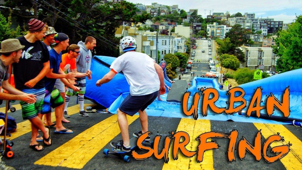 Slip & slide in San Francisco