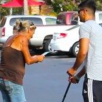 Sociaal experiment met blinde man