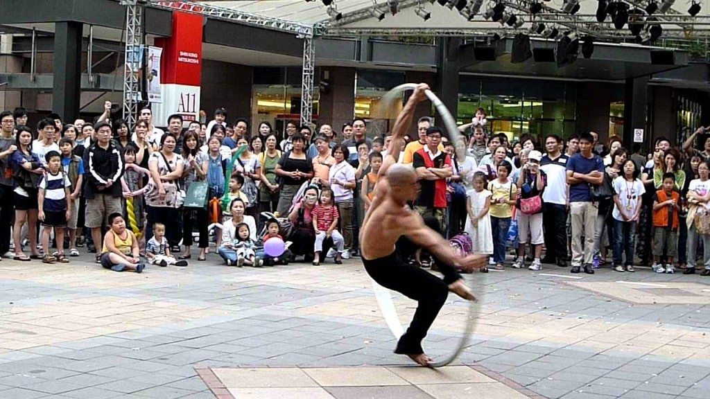 Straatartiest in Taipei