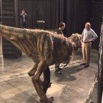 T-rex als Halloweengrap