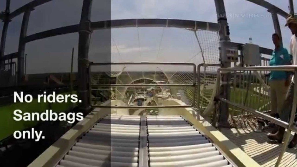 Testrit op snelste waterglijbaan ter wereld