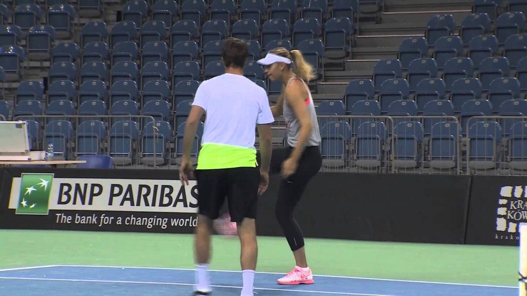 Voetballen met Sharapova