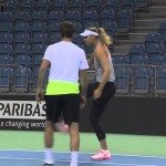 Voetballen met Sharapova