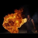 Vuurspuwen in slow motion