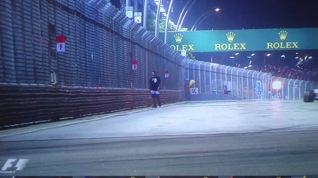 Wandelen op een F1-parcours