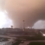 Video-beelden Tornado Rome